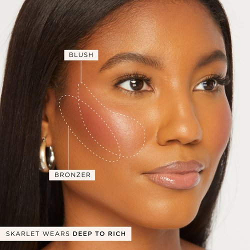 tarte park ave princess cream cheek duo – Blush & Bronzer Duo with Buildable Waterproof Cheek Tint Infused with Coconut, Vitamin E & Guava Seed, Vegan & Cruelty-Free, full size, fair to light