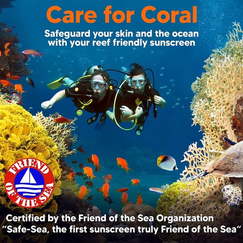 Safe Sea Zinc Oxide Sunscreen SPF30 | Clear Mineral Face And Body Reef Safe Sunscreen Without White Cast | Anti-Jellyfish Sting Protective Lotion | 3.4Oz (100ml) (1 Pack)