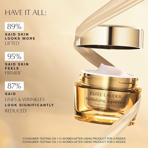 Estée Lauder Revitalizing Supreme+ Youth Power Cream - Anti-Aging Face Moisturizer with Hyaluronic Acid & Peptides