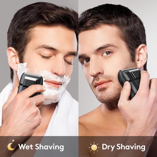 Brightup Electric Foil Shaver for Men - Smooth, Close Shaving with Pop-Up Trimmer | Wet/Dry, Waterproof, LED Display