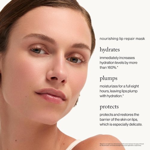 Goop Beauty Nourishing Lip Repair Mask - Hydrating Treatment for Smooth, Plump Lips | Ceramides & Vegan Lanolin | 0.3 oz