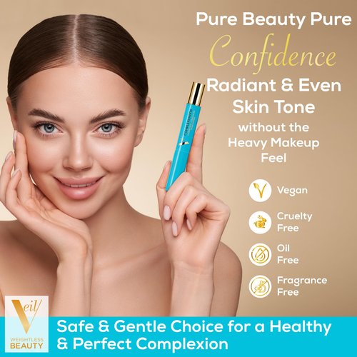 Veil Cosmetics - Complexion Fix Concealer - Liquid Concealer for Under Eye + Dark Circles - Highlight, Contour, Correct - Anti-Aging - Vegan Makeup Pen - Hydrating Lightweight (4N Tan Neutral)