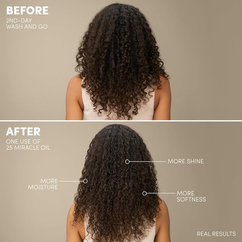 Mizani 25 Miracle Nourishing Hair Oil - Lightweight Shine & Anti-Frizz Formula for Curly Hair