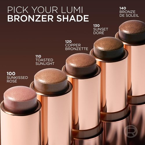 L'Oreal Paris Lumi Bronze Stick - Cream-To-Powder Bronzer for Sunkissed Glow | 100 Sunkissed Rosé