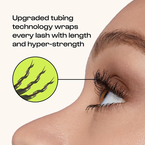 Alleyoop Tubing Mascara Brown - Long-Lasting, Smudge-Proof Formula with Biotin & Peptides | 4 mL Mini Size