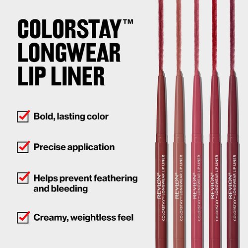 Revlon Colorstay Lip Liner - Longwear, Smooth Application in 630 Nude | 0.01 oz