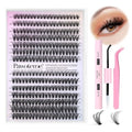 Pawotence Lash Extension Kit - 280pcs DIY Eyelash Clusters | 9-16mm 30D & 40D Individual Lashes
