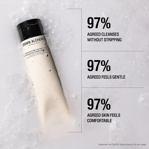 Grown Alchemist Hydra-Restore Cream Cleanser - Natural Face Wash & Makeup Remover, 100 mL