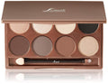 Sorme Cosmetics Accented Hues Eyeshadow Palette - Warm 0.64oz | 8 Blendable Metallic, Shimmer & Matte Shades | Includes Dual-Ended Brush