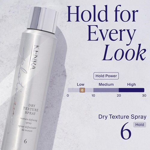 Kenra Platinum Dry Texture Spray 6 - Texture Defining Styler for Fullness & Oil Absorption - Ultra-Lightweight, All Hair Types