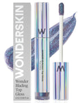 Wonderskin Lip Gloss - Hydrating High Shine Finish with Blue Glitter | Perfect for Stunning Lips