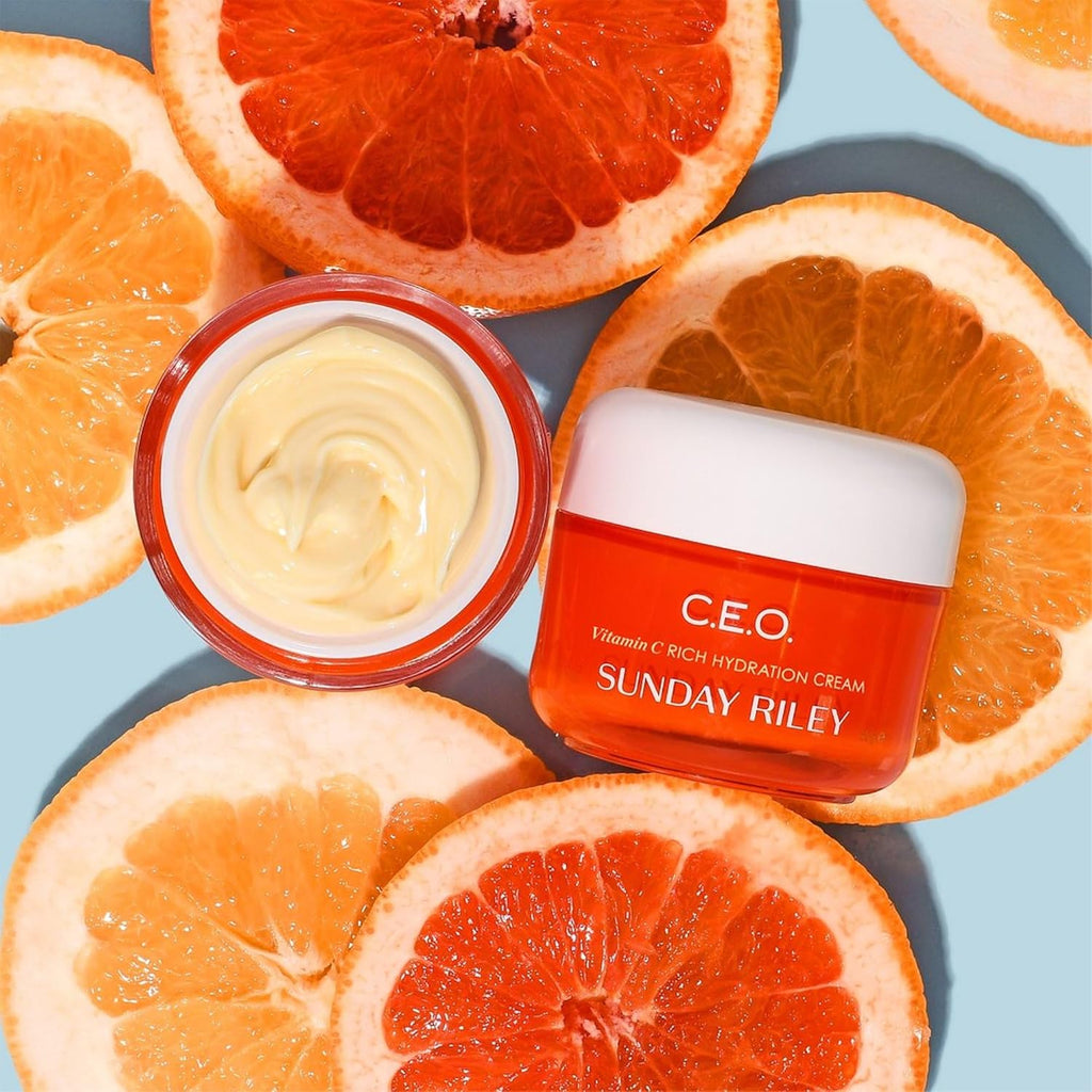 Sunday Riley C.E.O. Vitamin C Rich Hydration Cream - Brightening Face Moisturizer 1.7 oz