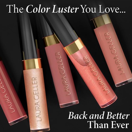 Laura Geller New York Color Luster Lip Gloss - Gilded Honey | Non-Sticky, Sheer High-Shine Treatment