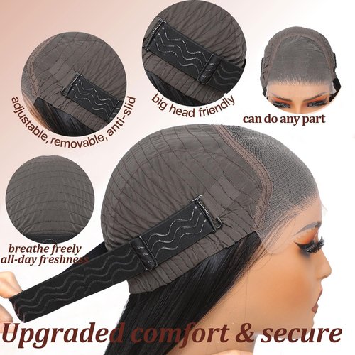 7×5 Burgundy Wear and Go Glueless Wigs Pre Plucked Pre Cut for Beginners Highlights Synthetic Lace Front Wigs For Woman 26 Inch 3 Seconds to Wear