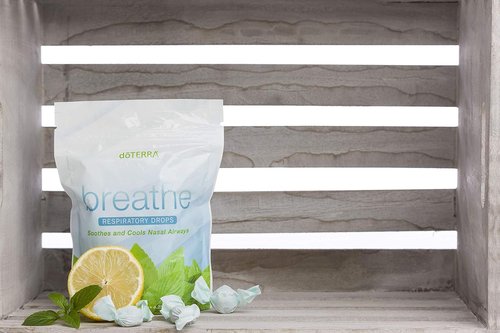doTERRA Breathe Respiratory Drops - 30 Count (2 Pack) for Enhanced Breathing Support