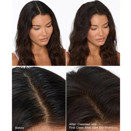 IGK First Class Charcoal Detox Dry Shampoo for Dark Hair - Brown Tinted, No White Residue, 6.5oz