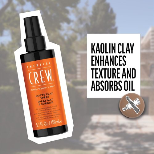 American Crew Matte Clay Spray - Strong Hold & Natural Finish | 5.1 Fl Oz