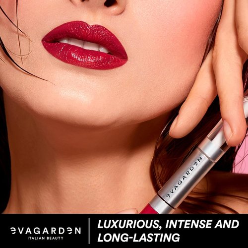 EVAGARDEN Ultra Lasting Lipstick - Moisturizing Gloss for Long Wear & Perfect Color - 711 Dark Nude - 0.13 oz