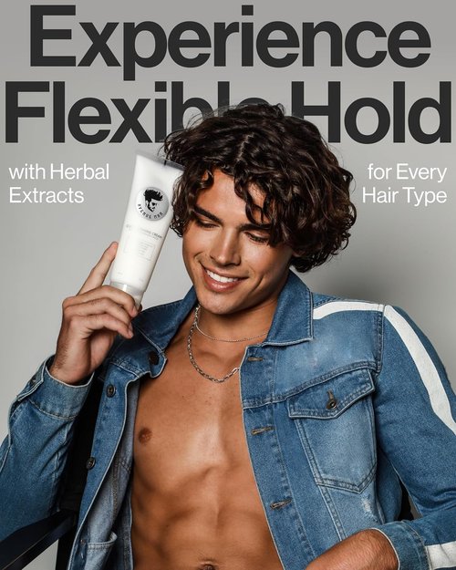 Avenue Man Curl Defining Cream - Natural & Flexible Hold with Herbal Extracts - Paraben & Sulfate Free