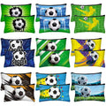 Sweetude 18 Pcs Soccer Gifts Makeup Bag Toiletry Travel Storage Accessories with Zipper Cosmetic Bags Portable Cosmetic Pouch for Soccer Lovers Players Team Fans(Stylish)