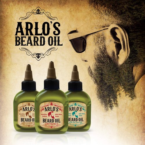 Arlo's Beard Oil - Nourishing Tea Tree Oil Formula | 2.5 Ounce Size for Healthy Beards