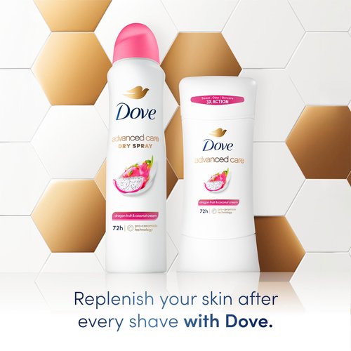 Dove Advanced Care Antiperspirant Deodorant Spray for Women 3 Pack Dragon Fruit & Coconut Cream 72 hour sweat and odor protection 3.8oz