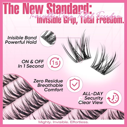 Manga Self Adhesive Eyelashes 120 Pcs Natural Look Self Adhesive Lash Clusters with Spiky No Glue C-Curly 7-14mm with Tweezers by FANXITON