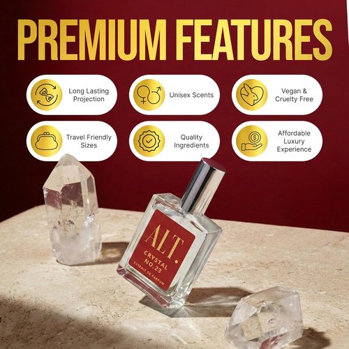 ALT. FRAGRANCES Crystal No. 23 - Unisex Extrait de Parfum Inspired by Baccarat Rouge 540 | Long-Lasting 60ml with Jasmine, Amberwood & Cedar Notes
