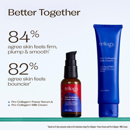 Trilogy Pro-Collagen+ Milk Cream, Lightweight, Hydrating Face Moisturizer with Vegan Collagen, Amino Acids and Peptides, 1.69 fl oz