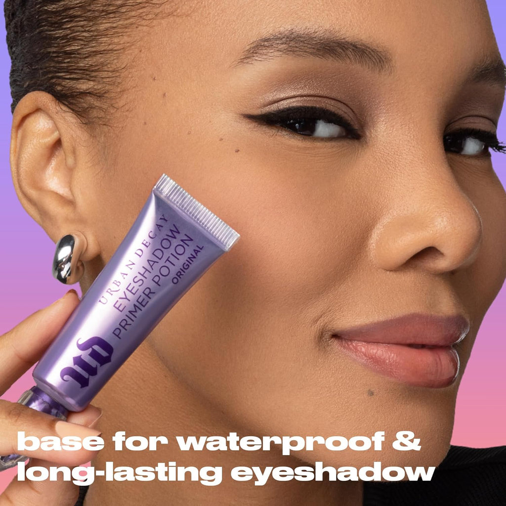 Urban Decay Eyeshadow Primer Potion Set - Long-Lasting Nude Primer for Crease-Free Makeup - 0.33 Fl. Oz + 0.16 Fl. Oz