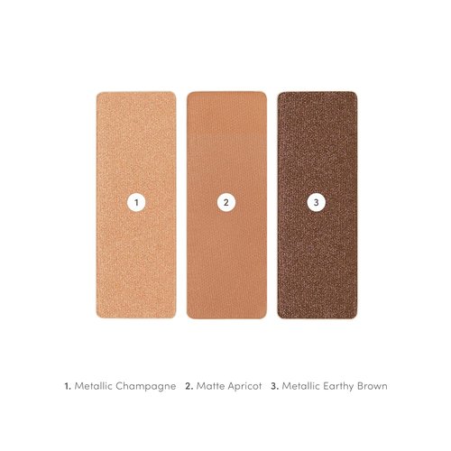 Jane Iredale PurePressed Eye Shadow Triple - Highly Pigmented Mineral Formula, Long-Lasting & Crease-Resistant, Safe for Sensitive Eyes