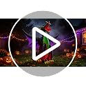9Ft Halloween Inflatable Fire & Ice Dragon Decoration with LED Lights