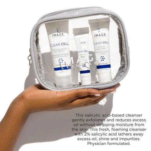 IMAGE Skincare Clear Cell - 3-Step Regimen Set for Clear Pores & Healthy Skin | 3.2 Ounce