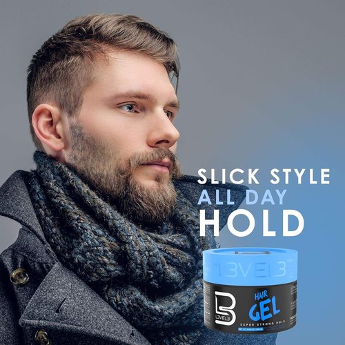 L3 Hair Gel - Super Strong Hold & Flake-Free Formula - Long-Lasting Shine for Men & Women