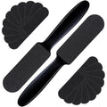 Mudder 2 Pieces Stainless Steel Pedicure Foot File Callus Remover Foot Scrubber Rasp with 20 Replaceable Coarse/Fine Double Side Reusable Pads for Care Cracked Skin Callus Remover Tool(Black)