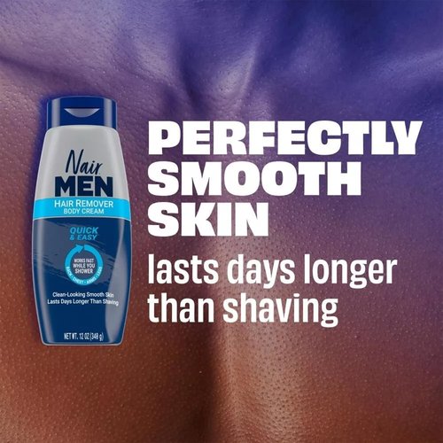 Nair Men Hair Removal Body Cream, 12 Ounce (Pack of 2)