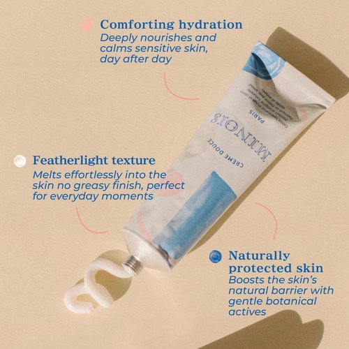 MINOIS PARIS Gentle Cream for Newborn and Kids | Face and Body Lotion Cream Made in France with Shea Butter, Sweet Almond, & Orange Blossom | Organic for Sensitive Skin, Toddler Moisturizer 3.4 fl oz