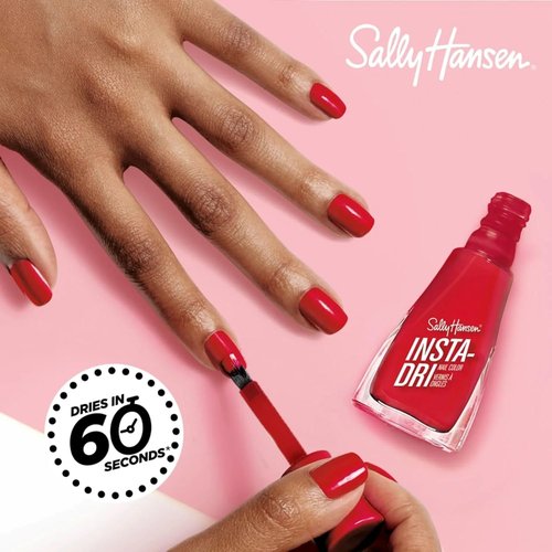 Sally Hansen Insta-Dri Holo-Glow Nail Polish - Quick Dry, Long Lasting Shine | Holographic Light Grey | 101 Shine Bright