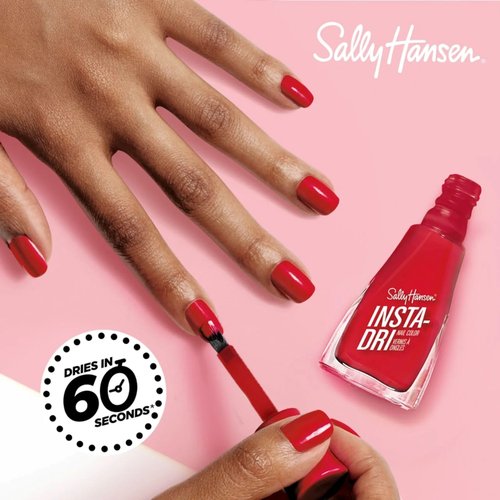 Sally Hansen Insta-Dri Hershey Kisses Nail Polish | Quick Dry, Long Lasting, Streak-Free Shine | Opaque, Glossy | 727 More KISSES Plz | Cocoa Brown Nail Color