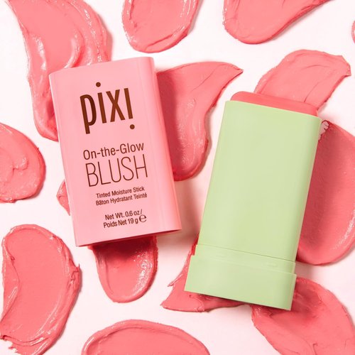 Pixi On-the-Glow Blush Stick - Hydrating Tinted Moisture Stick for Cheeks & Lips | Fleur, 19g / 0.6 oz
