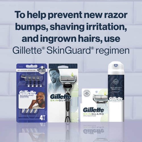 Gillette SkinGuard Men's Razor Blades, 8 Blade Refills