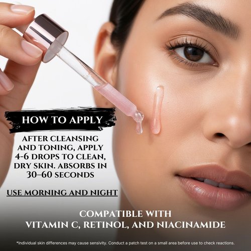 PDRN Pink Peptide Serum with Salmon DNA, EGF, Argireline & Matrixyl 3000 – Pink PDRN Serum Skin Care for Glowing Skin – Anti-Aging, Hydrating, Brightening Skincare with Argireline Peptide Matrixyl