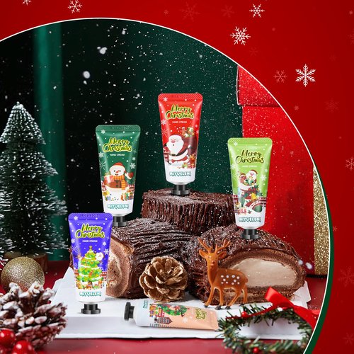 82 Pcs Christmas Hand Cream Gift Set,Bulk Christmas Gifts for Coworkers,Hand Lotion Travel Size,Mini Lotion bulk, Holiday Gifts For Coworker, Moisturizing Lotions for Christmas Stocking Stuffers