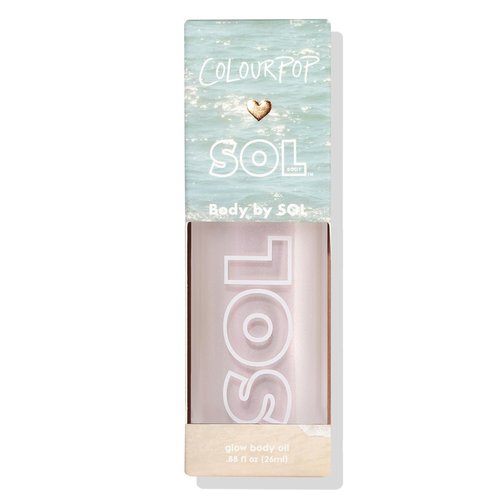 ColourPop SOL Mini Shimmering Dry Oil - Radiance-Boosting Body Oil with Coconut & Argan - Moonstone (0.88 fl oz)