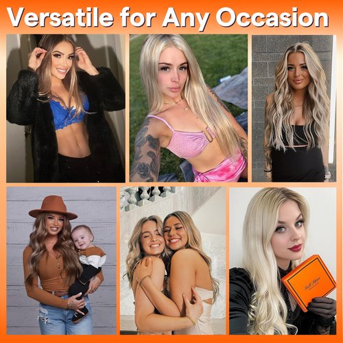 Full Shine Genius Weft Hair Extensions Hair Weft Extensions Brown Hair Extensions Sew In 16 Inch 50G Hand Tied Weft Real Human Hair Sew In Extensions Straight Hair