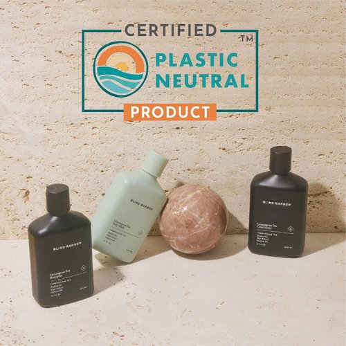 Blind Barber Lemongrass Tea Daily Clarifying Shampoo - Sulfate-Free Hair Thickening Formula with Minty Scent (12 Oz)