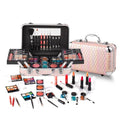 Hot Sugar All In One Makeup Set for Teenager Girls, Full Makeup Kit for Beginners Includes Eye Shadow Palette Blush Lip Gloss Lipstick Lip Pencil Eye Pencil Brush Mirror (Pink Heart)
