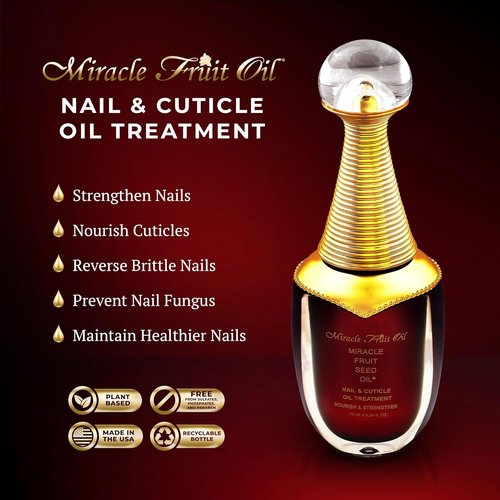 Miracle Fruit Oil Nail Strengthener - Intense Moisture & Protection for Thin Nails | 10ml Cuticle Oil
