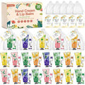 30 Pack Bulk Hand Cream and Bulk Lip Balm Sets, Easter Basket Stuffers, Wedding Favors for Guests with Thank You Card and Organza Bags, Mothers Day Gifts, Teacher Appreciation Gifts and Nurse Gift