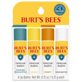 Burt's Bees Natural Rescue Lip Balm - Cooling Eucalyptus & Lemon | 4 Tubes of Hydration
